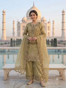 BE 477 Designer Sequence Embroidery Work Suit