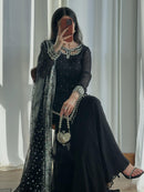 SRK 5353 Premium Heavy Georgette Embroidery Work Sharara Suit