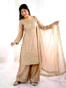 SSR 535 B Pure Gmy Silk With Heavy Embroidery Work Suit