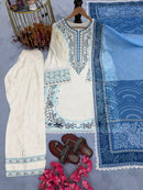 AD 233 Designer  Rayon Embroidery Work Suit