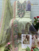 Alzohaib Az 1553 Pure Cotton Patch Work Pakistani Suit