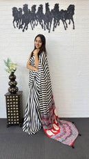 FS 2362 Elegant  Viscose Heavy Mirror Work Latkan Pallu Saree