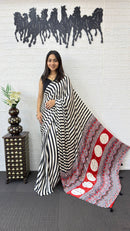 FS 2362 Elegant  Viscose Heavy Mirror Work Latkan Pallu Saree