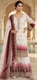 Hoor Tex 795 A Heavy Simmar Pading Shaded Sharara Suit