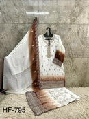 Hoor Tex 795 C Heavy Simmar Pading Shaded Sharara Suit