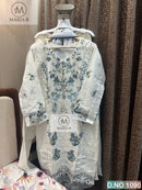 Maria.B 1090 Chikankari Cotton Stitched Digital Printed Pakistani Suit