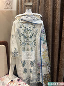 Maria.B 1090 Chikankari Cotton Stitched Digital Printed Pakistani Suit