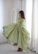 SSC 725 A Designer Heavy Viscose Weaving Zequard Anarkali Gown