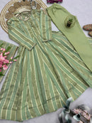 SSC 725 A Designer Heavy Viscose Weaving Zequard Anarkali Gown