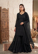 BE 456 C Georgette Sequence Embroidery Sharara Suit