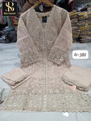 Bin Saeed IC 382 A Premium Fancy Fabric Handwork Pakistani suit
