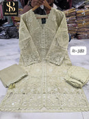 Bin Saeed IC 382 B Premium Fancy Fabric Handwork Pakistani suit