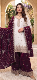 Hoor Tex Hf 763 A Designer Heavy Jimmy Choo Sharara Suit