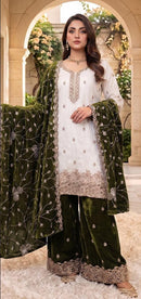 Hoor Tex Hf 763 C Designer Heavy Jimmy Choo Sharara Suit