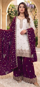 Hoor Tex Hf 763 D Designer Heavy Jimmy Choo Sharara Suit