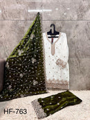 Hoor Tex Hf 763 C Designer Heavy Jimmy Choo Sharara Suit