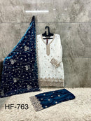 Hoor Tex Hf 763 B Designer Heavy Jimmy Choo Sharara Suit