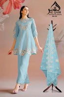 AL Qasr MA 326 C Designer Front Back Embroidery Cut Work Pakistani Suit