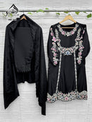 AL Qasr MA 326 Designer Front Back Embroidery Cut Work Pakistani Suit
