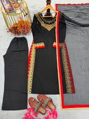 Lady Look 044 Micro Cotton Embroidery Sequence Work Suit