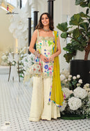 Eba 2373 Multi Color Floral Printed Sharara Suit