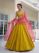Alizeh 9014 Designer Crimson Silk Lehenga