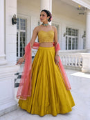 Alizeh 9014 Designer Crimson Silk Lehenga