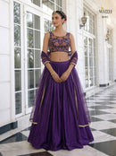 Alizeh 9015 Designer Crimson Silk Lehenga
