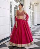 Alizeh 9016 Designer Crimson Silk Lehenga