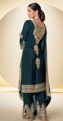 Gulkayra 7540 A Premium Real Chinon Silk Suit