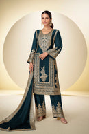 Gulkayra 7540 A Premium Real Chinon Silk Suit