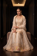 Aurraa Designer 6102 Premium Chinon Silk Sharara Suit