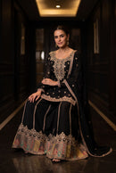 Aurraa Designer 6101 Premium Chinon Silk Sharara Suit