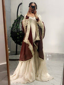LG 2052 Chinon Sequence Embroidery Work Sharara Suit