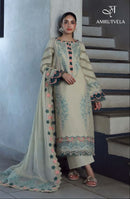 Amrutvela 1001 Pure Cotton Self Embrodery Work Pakistani Suit