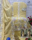 Amrutvela 1002 Pure Cotton Self Embrodery Work Pakistani Suit