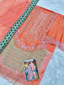 Rangrasiya 3614 Designer Pure Cotton Embroidered Work Pakistani Suit