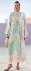 Saniya Trendz 1002 Cotton Chikankari Embroidered Work Pakistani Suit
