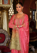 Eba 1933 Hevey Chinon Digital Printed Emboidery Work Sharara Suit