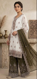 Hoor Tex HF 793 C Embroidered Heavy Crunchy Sharara Suit