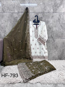 Hoor Tex HF 793 C Embroidered Heavy Crunchy Sharara Suit
