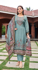 Amrutvela At 167 A Pure Viscous Maslin Digital Printed Pakistani Suit