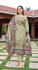 Amrutvela At 167 B Pure Viscous Maslin Digital Printed Pakistani Suit