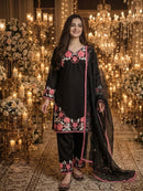 Ad 235 B Designer Satin Rayon Embroidery Thread Work Kurti