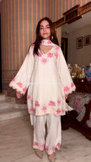 Ad 235 A Designer Satin Rayon Embroidery Thread Work Kurti