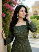 LW 9340 C Designer Cotton Bandhej Printed Kurti