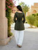 LW 9340 C Designer Cotton Bandhej Printed Kurti