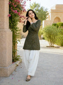 LW 9340 C Designer Cotton Bandhej Printed Kurti