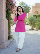 LW 9340 B Designer Cotton Bandhej Printed Kurti