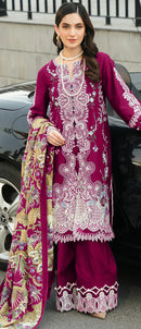 Saniya Trendz 7189 B Cotton Chikankari Embroidered Work Pakistani Suit